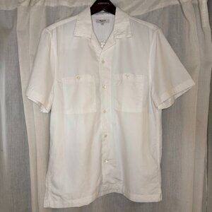 Madewell White Short Sleeve Button-Front Shirt – Size Medium (NWT *small flaw)